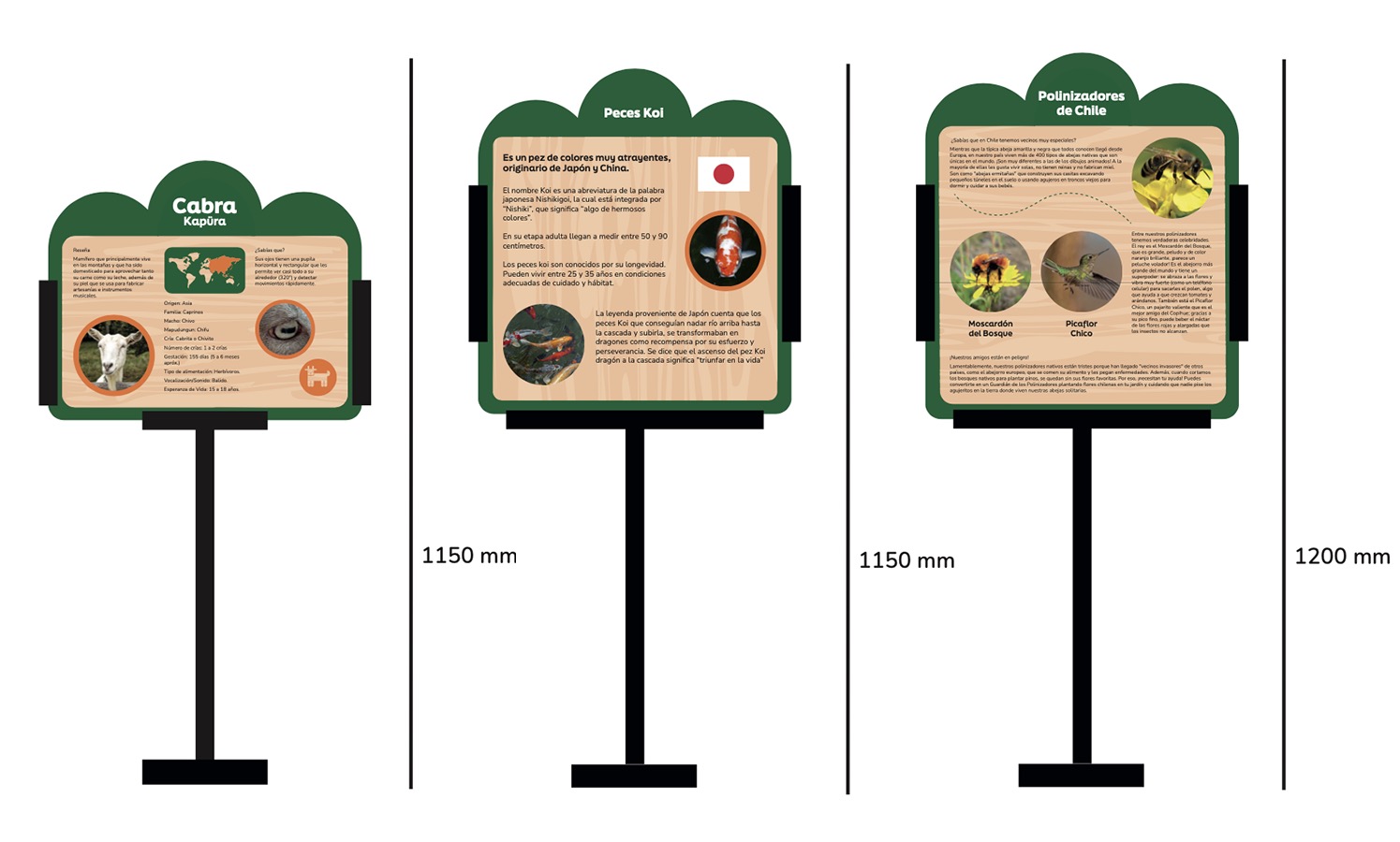 Señalética para Granja Educativa de Lonquén