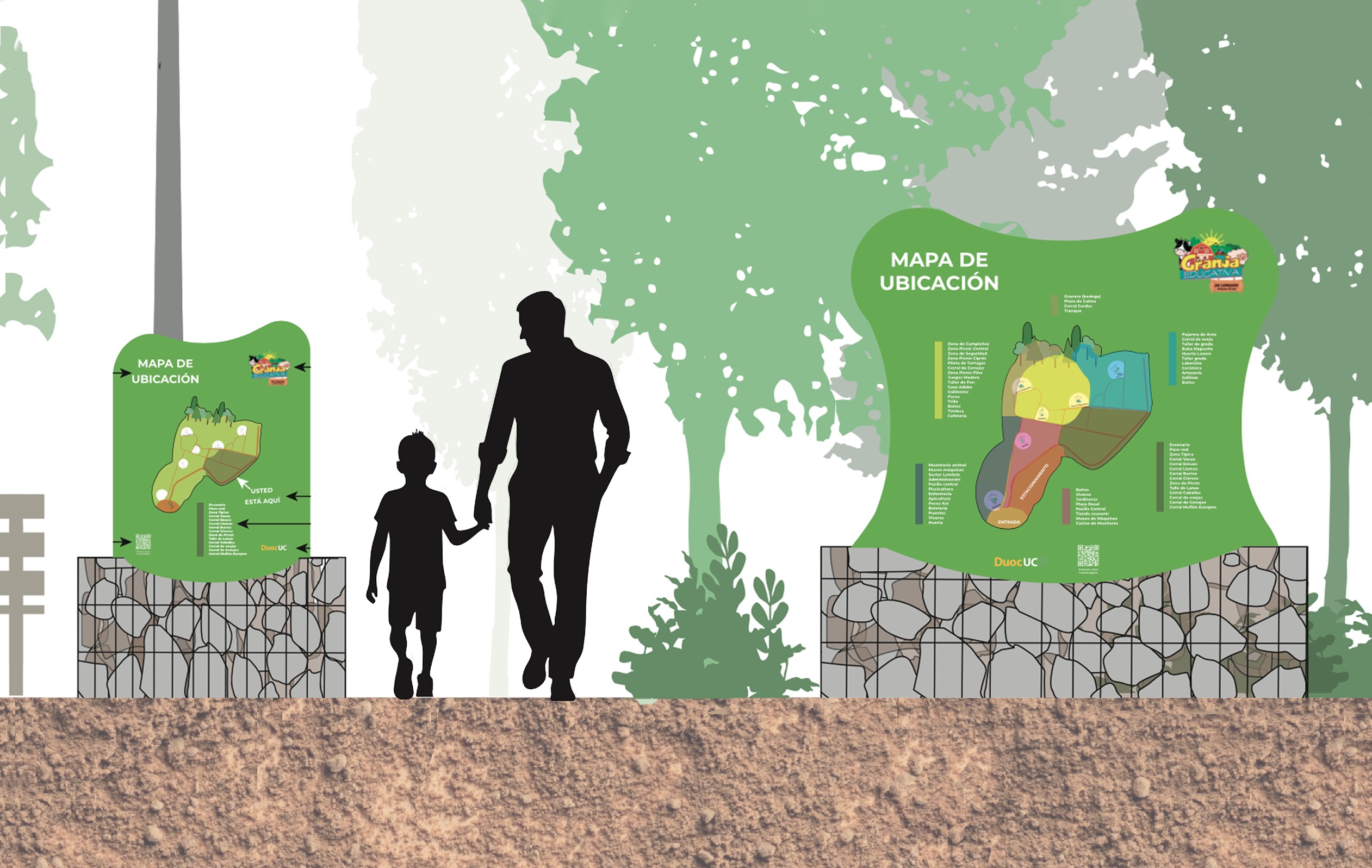 Señalética para Granja Educativa de Lonquén