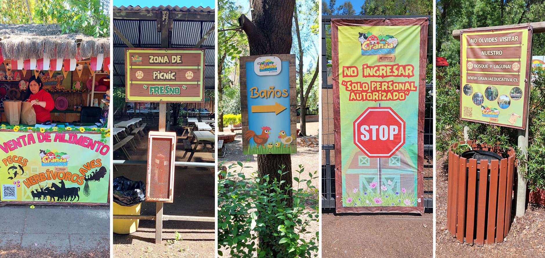 Señalética para Granja Educativa de Lonquén