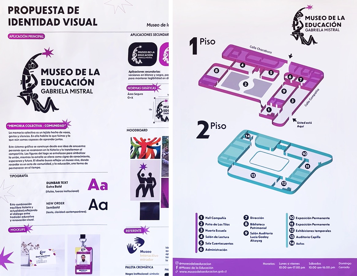 Diseño de Identidad y Señalética Museo de la Educación Gabriela Mistral
