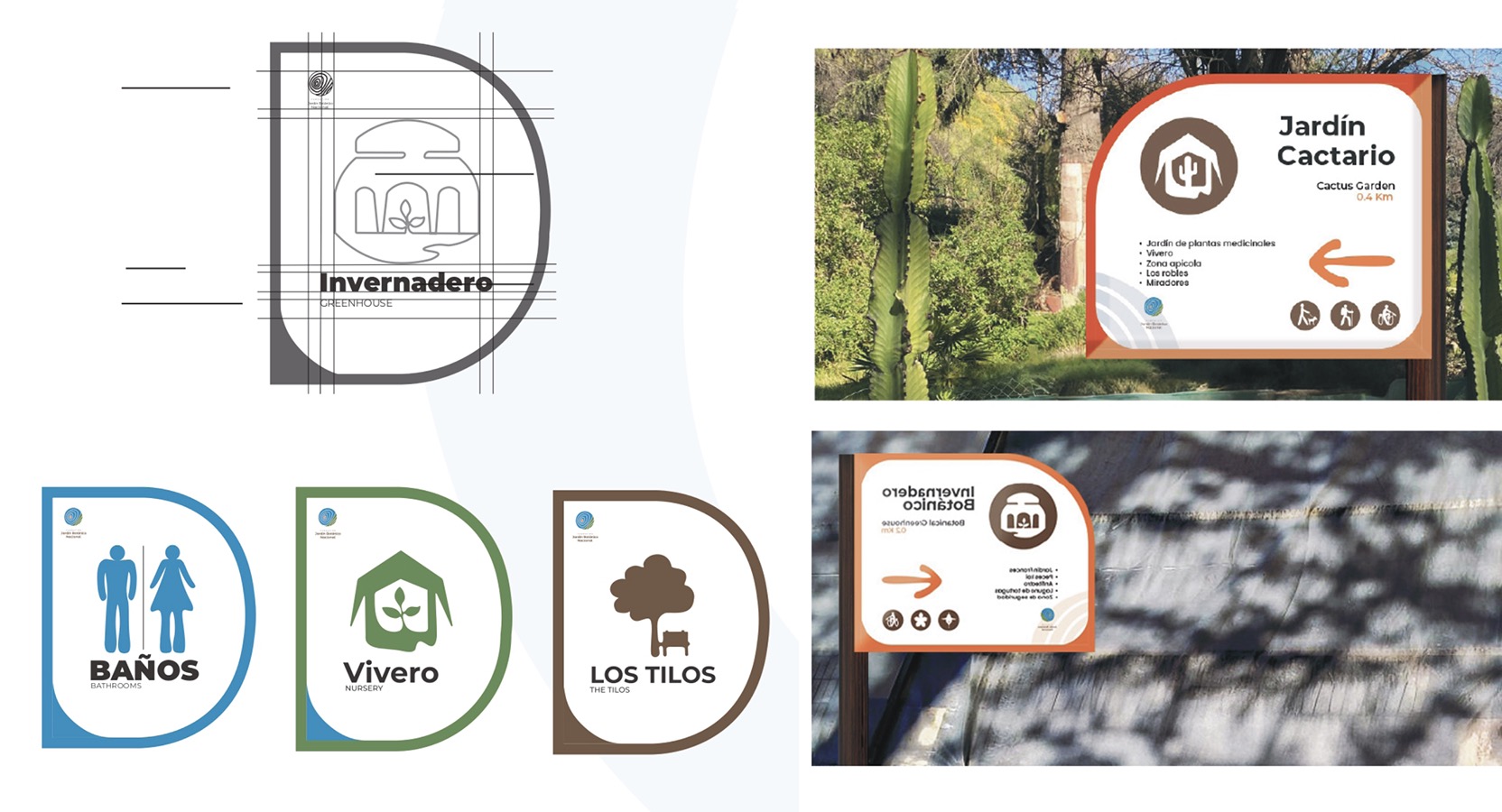 Diseño de Marca + Sistema Señalización Jardín Botánico Nacional Viña del Mar