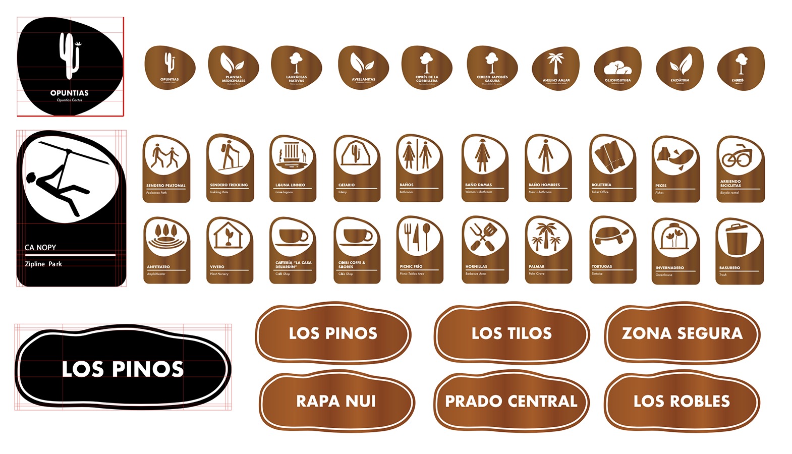 Diseño de Marca + Sistema Señalización Jardín Botánico Nacional Viña del Mar