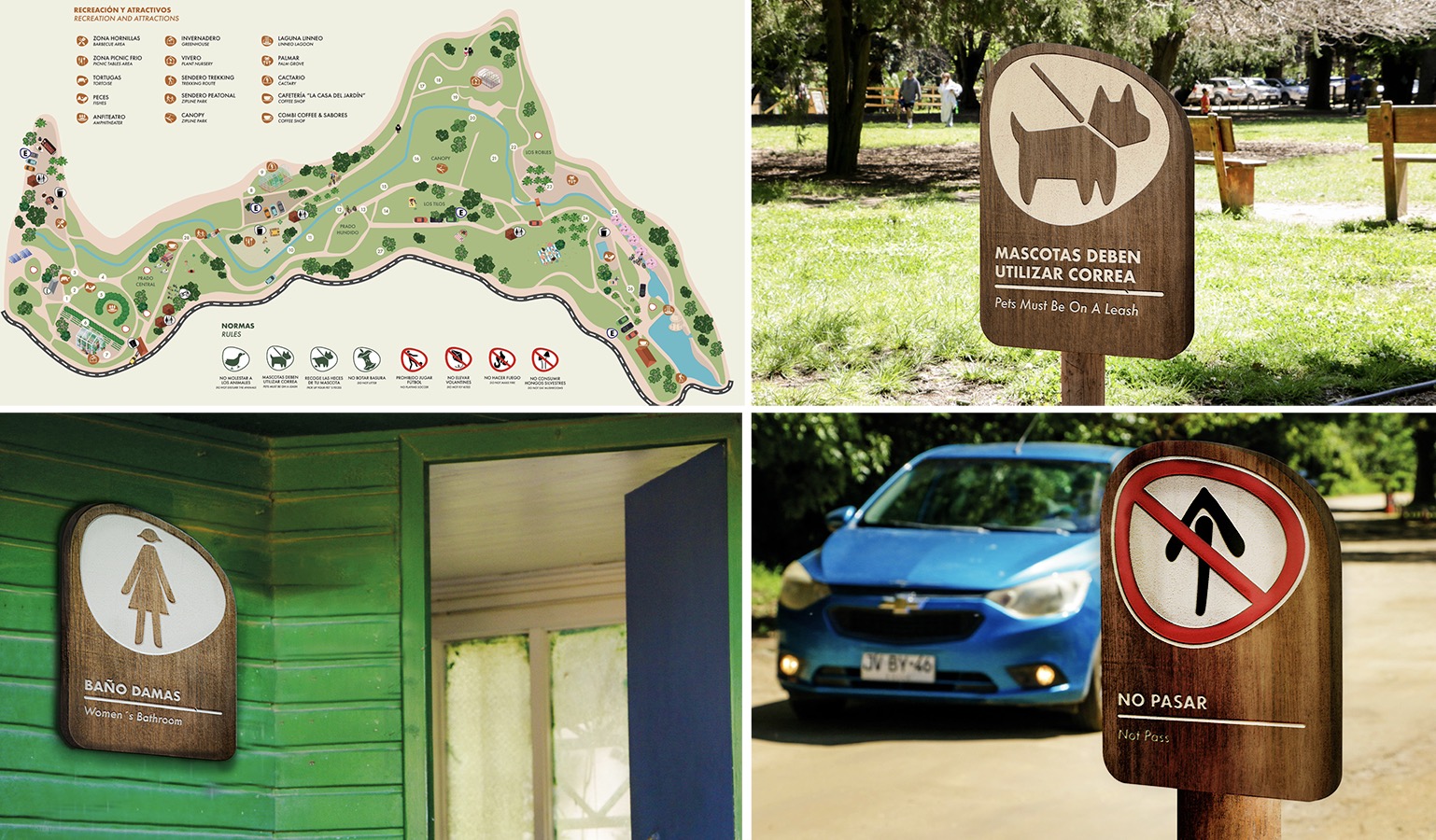 Diseño de Marca + Sistema Señalización Jardín Botánico Nacional Viña del Mar