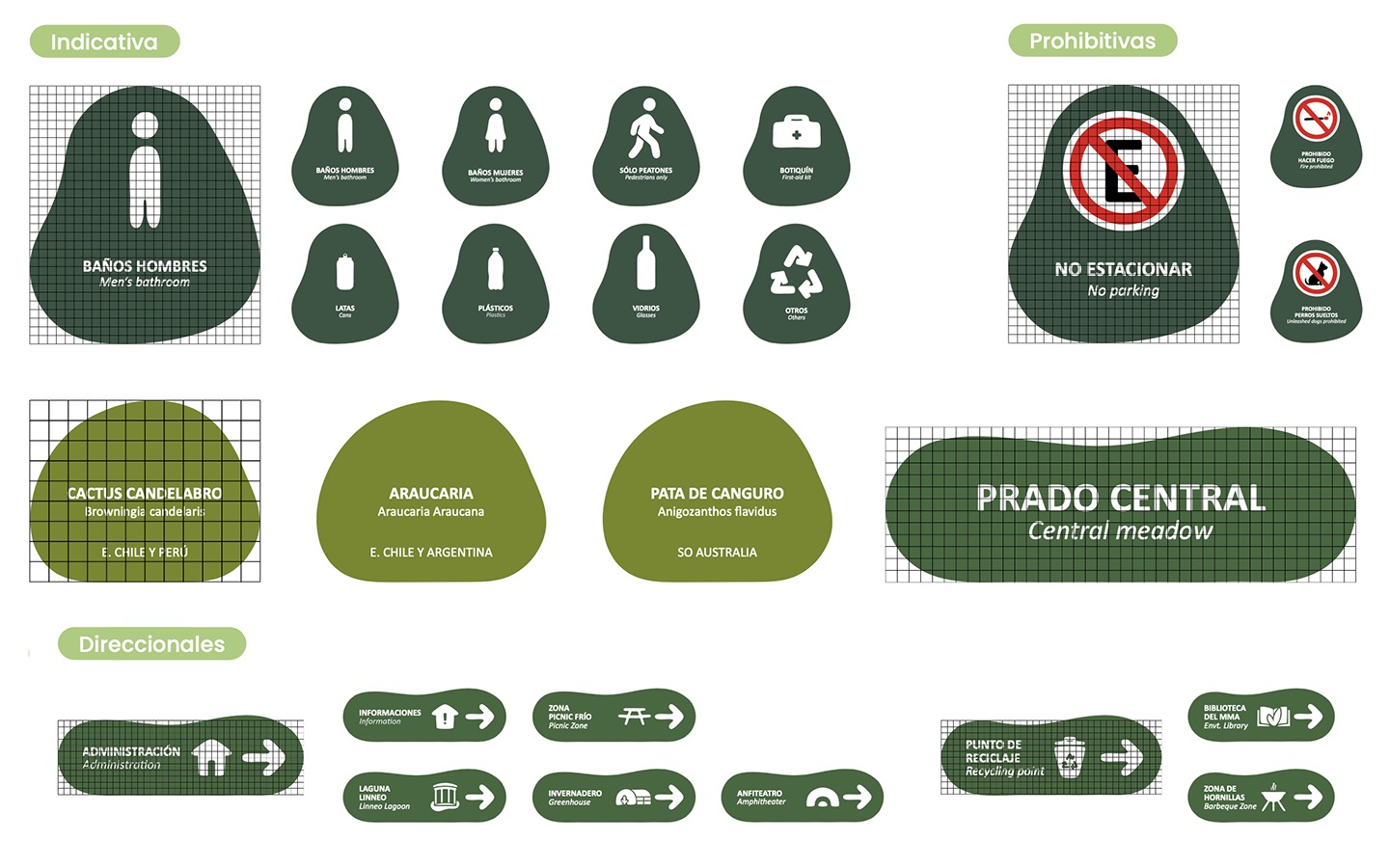 Diseño de Marca + Sistema Señalización Jardín Botánico Nacional Viña del Mar