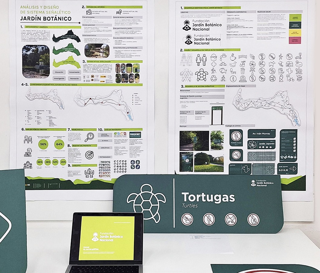 Diseño de Marca + Sistema Señalización Jardín Botánico Nacional Viña del Mar