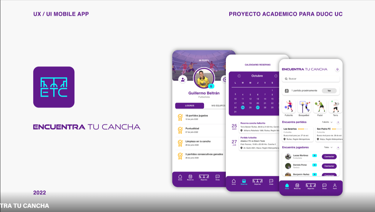 ETC: Encuentra tu cancha