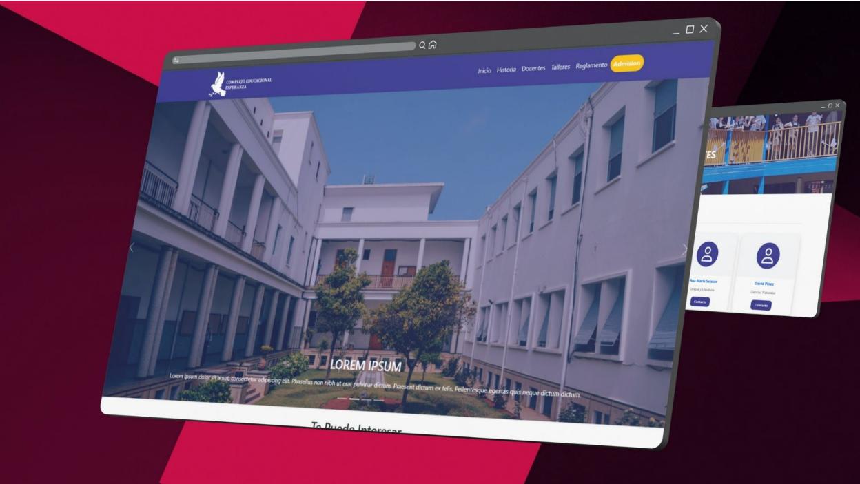 Rediseño Sitio Web Complejo Educacional Esperanza de Macul