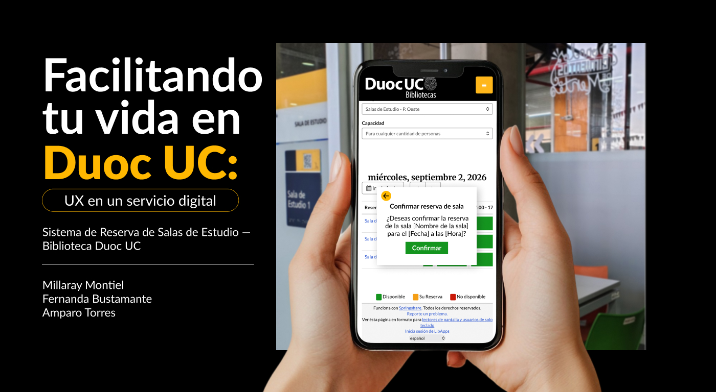 Facilitando tu vida en Duoc UC: Salas de Estudio