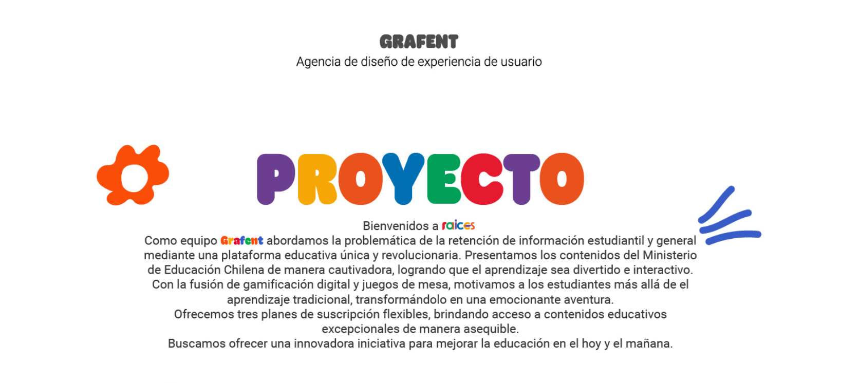Raíces educa , proyecto de emprendimiento.