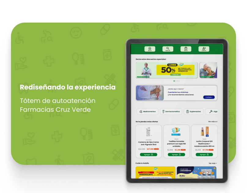 Rediseñando la experiencia: Tótem Autoservicio Cruz Verde