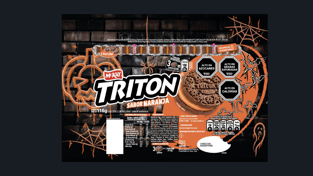 Packaging Tritón halloween