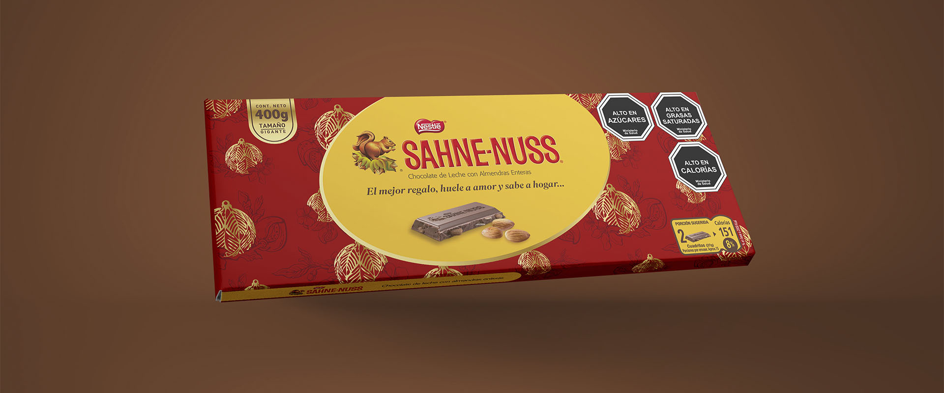 Packaging temporada Navidad para Sahne Nuss