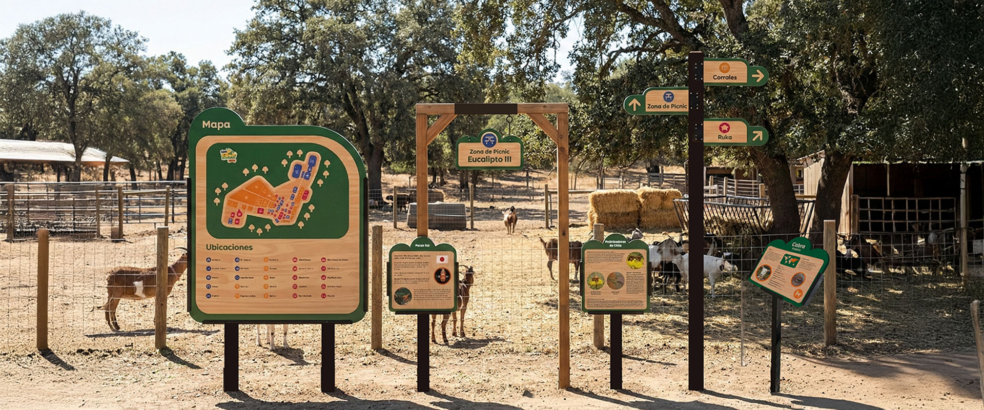 Sistema Señaletico para La Granja Educativa de Lonquen