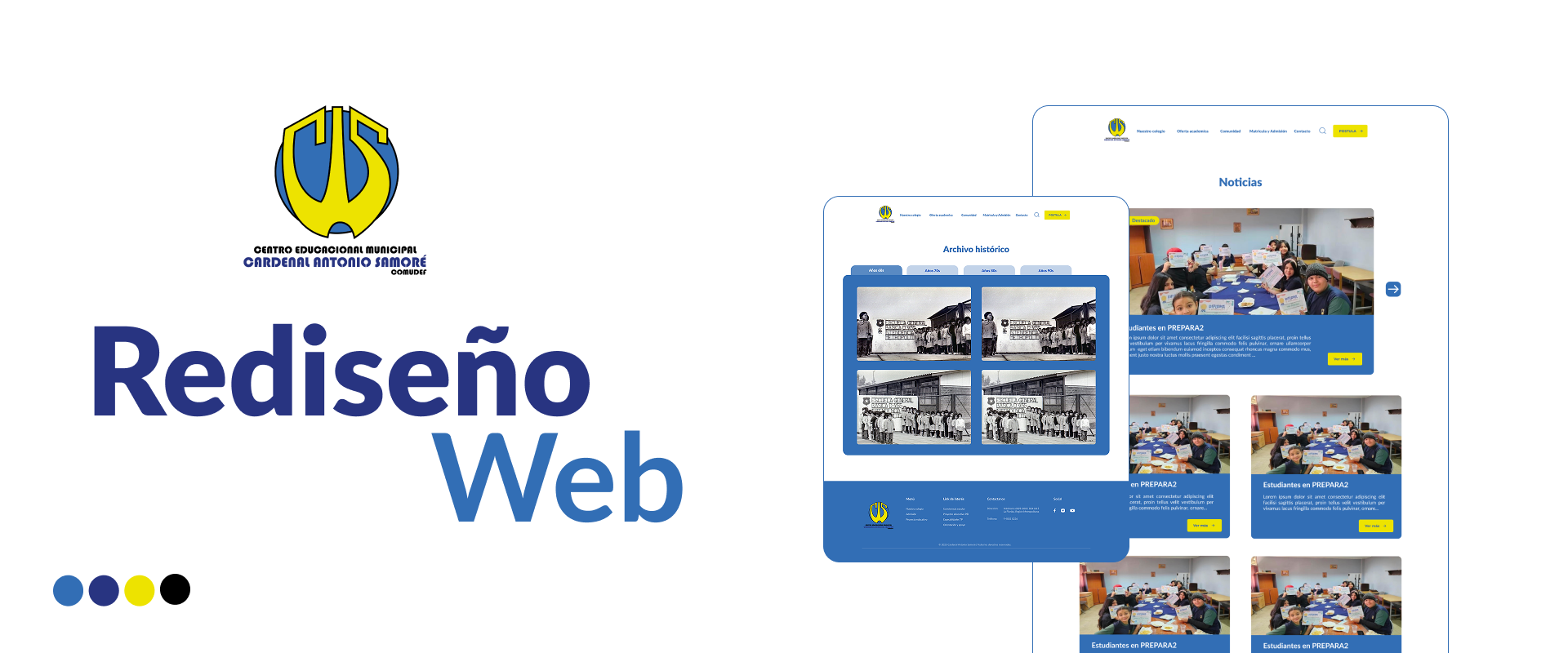 Rediseño Web Complejo Educacional Cardenal Antonio Samoré
