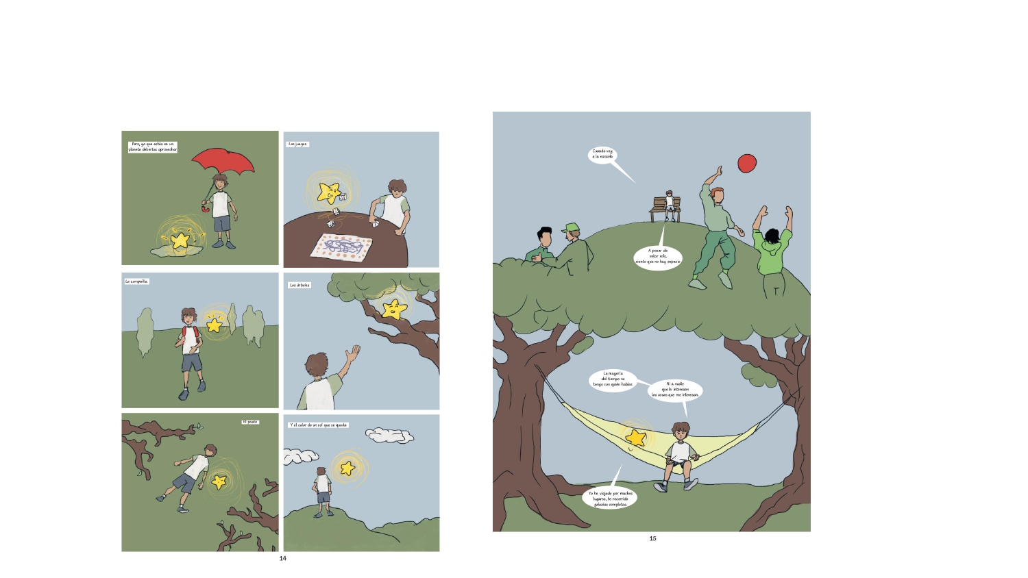 Cómic Cuando el cielo bajó a jugar