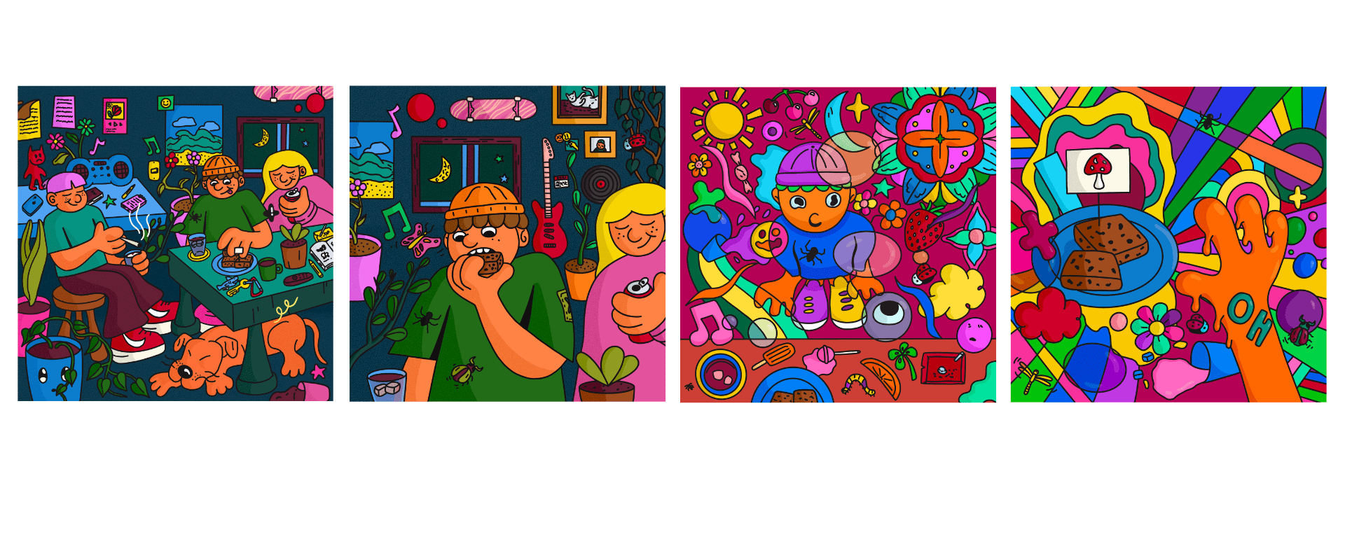 Ilustraciones de narrativa humoristica