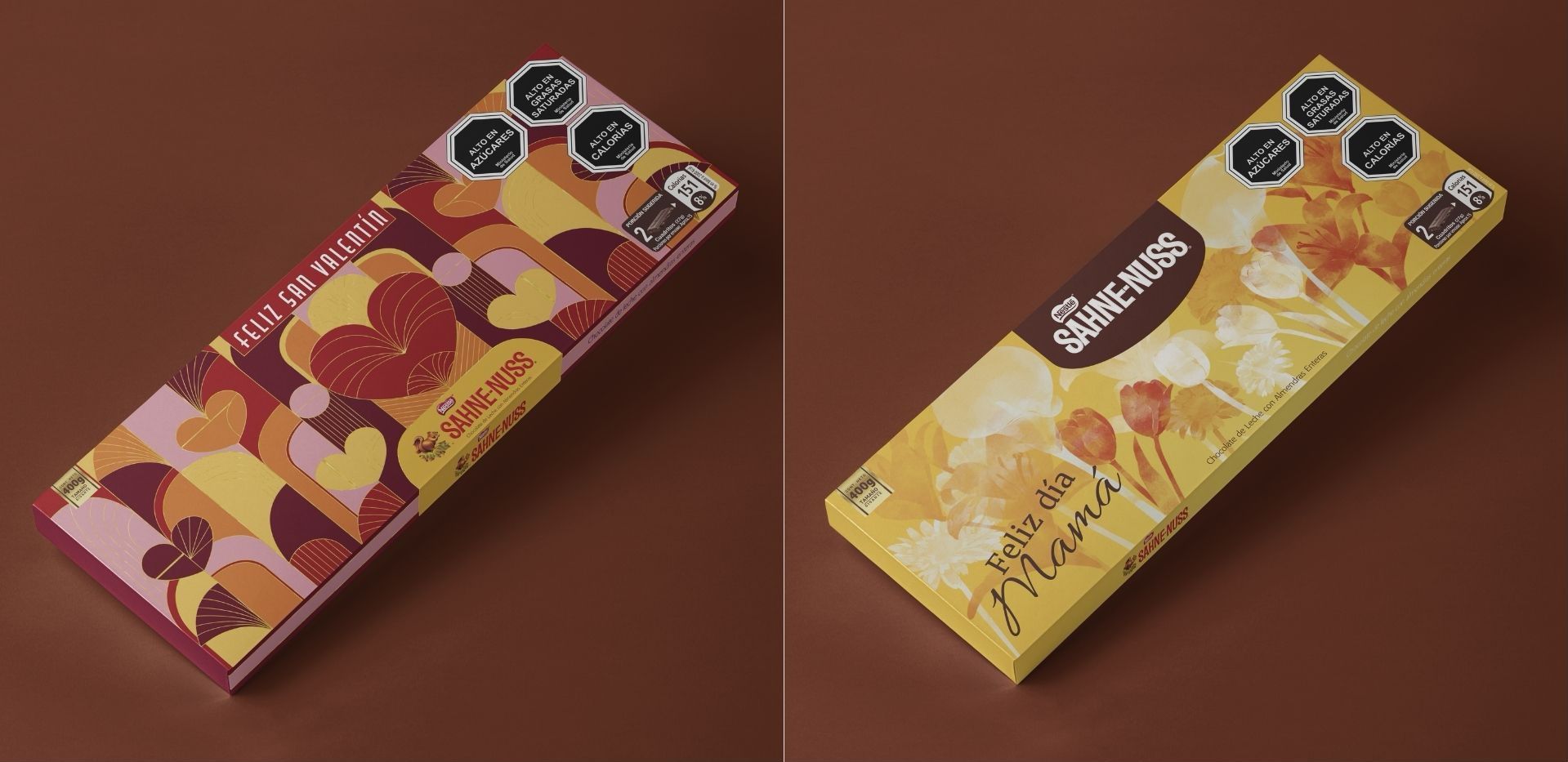 Packaging de Sahne Nuss para San Valentín y Día de las madres