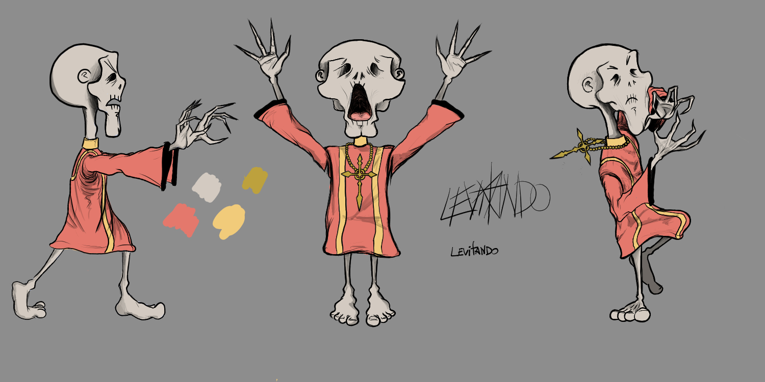 Diseño de personaje y entorno: Nevor y El caminante colmilludo