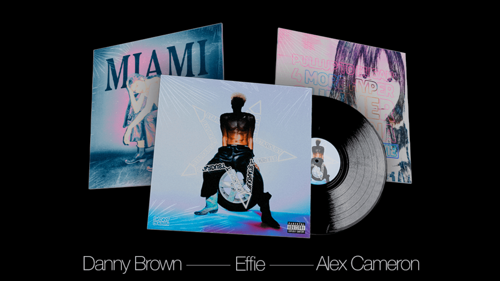 Rediseño Vinilos – Danny Brown, Alex Cameron y Effie