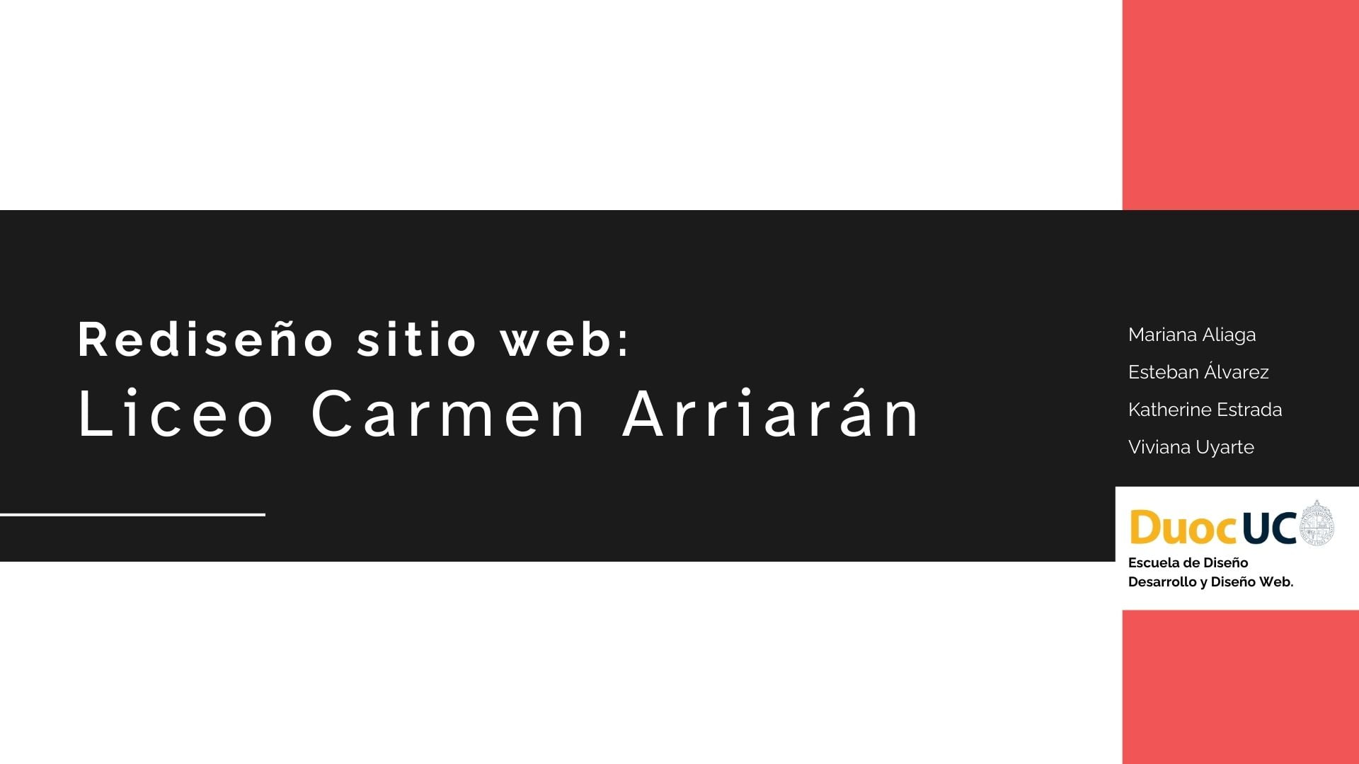 Rediseño sitio web: Liceo Carmen Arriarán
